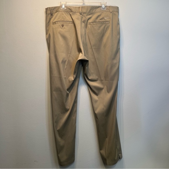 Nike Golf Pants Mens 38x32 Tour Performance Dri Fit Tan Preppy Sport - Picture 5 of 12